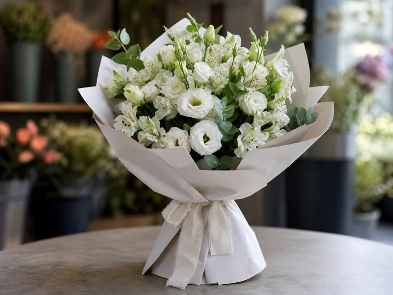 Зеленый botanical букет
